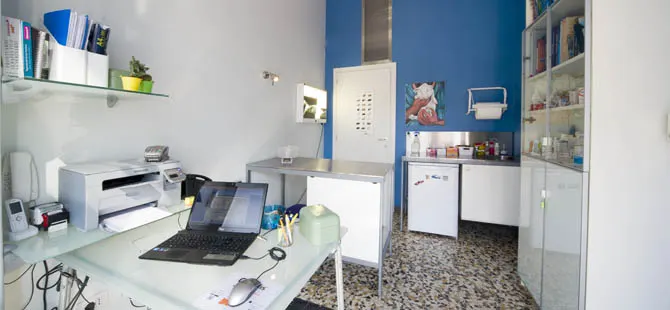 Una sala visite della clinica